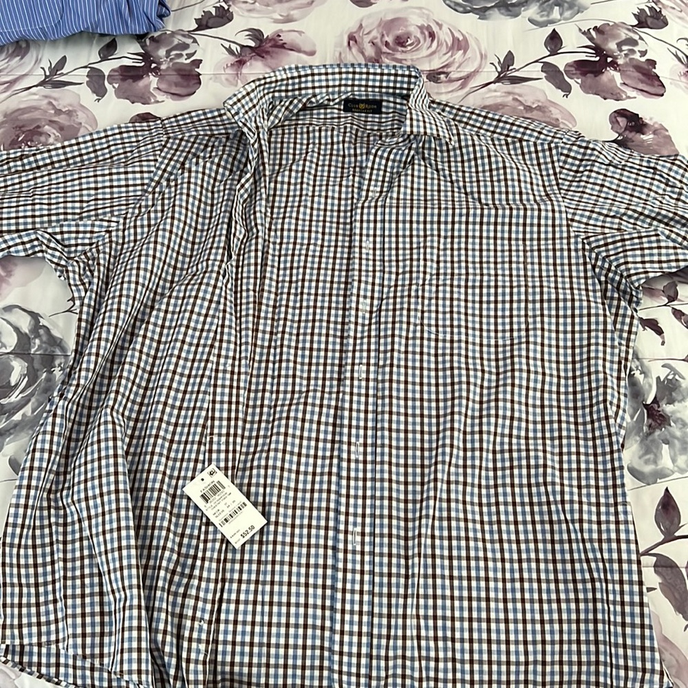 Striped long sleeve dress shirt
